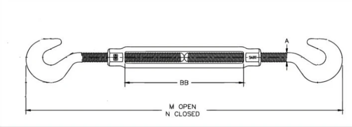 wire rope turnbuckle